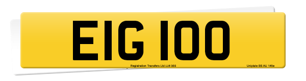 Registration number EIG 100